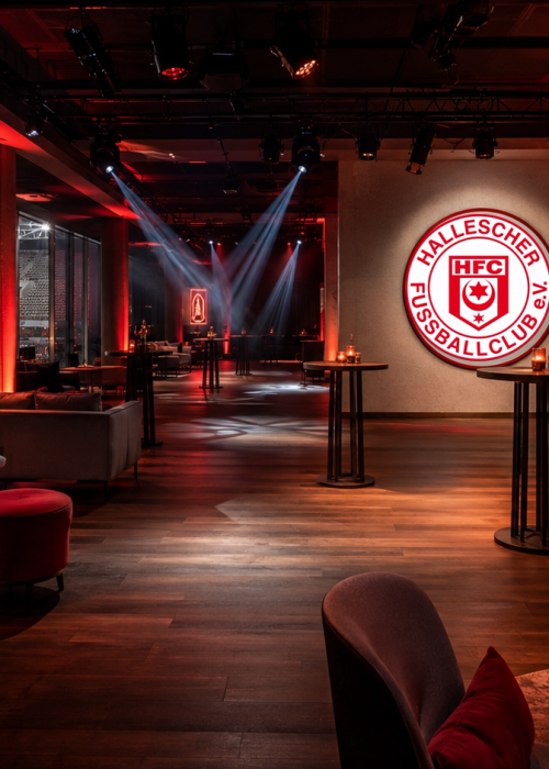 Business-Lounge im Leuna-Chemie-Stadion Halle (Saale) – Eventlocation für Firmenfeiern bis 400 Gäste